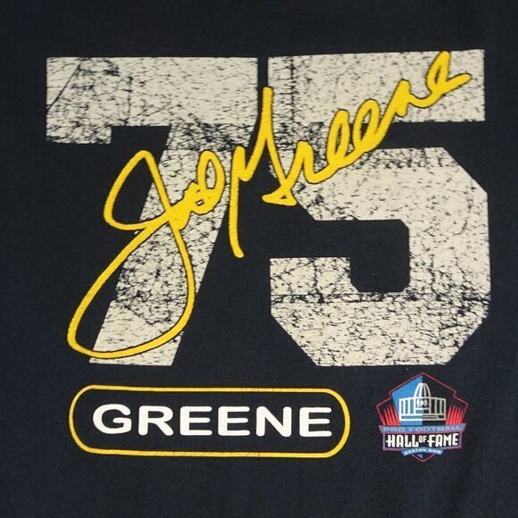 NFL HOF Steelers Mean Joe Greene #75 T-Shirt Large - Picture 3 of 5